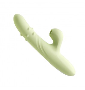 Ankni - Rotating Thrust Suction Vibrator Wand (Chargeable - Green)